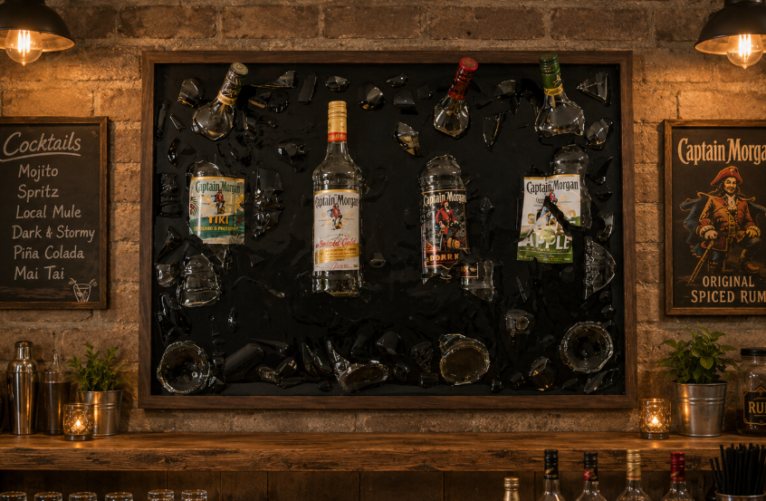 cadre résine captain morgan