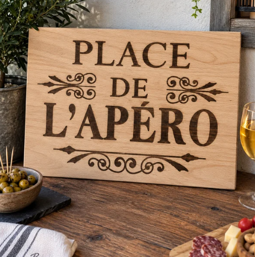 plaque murale apéro