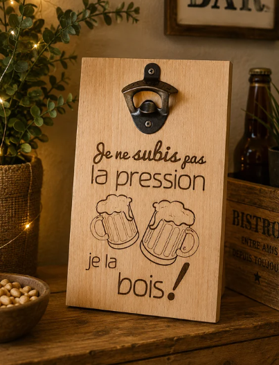 plaque décapsuleur pression