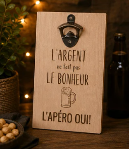 plaque décapsuleur apéro
